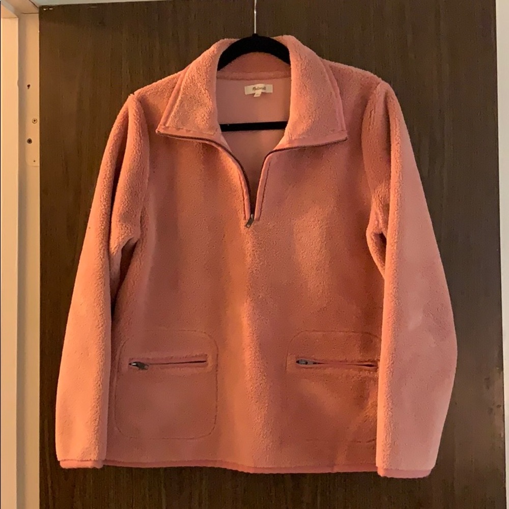 Madewell Fluffy Teddy Sherpa Pullover NWOT